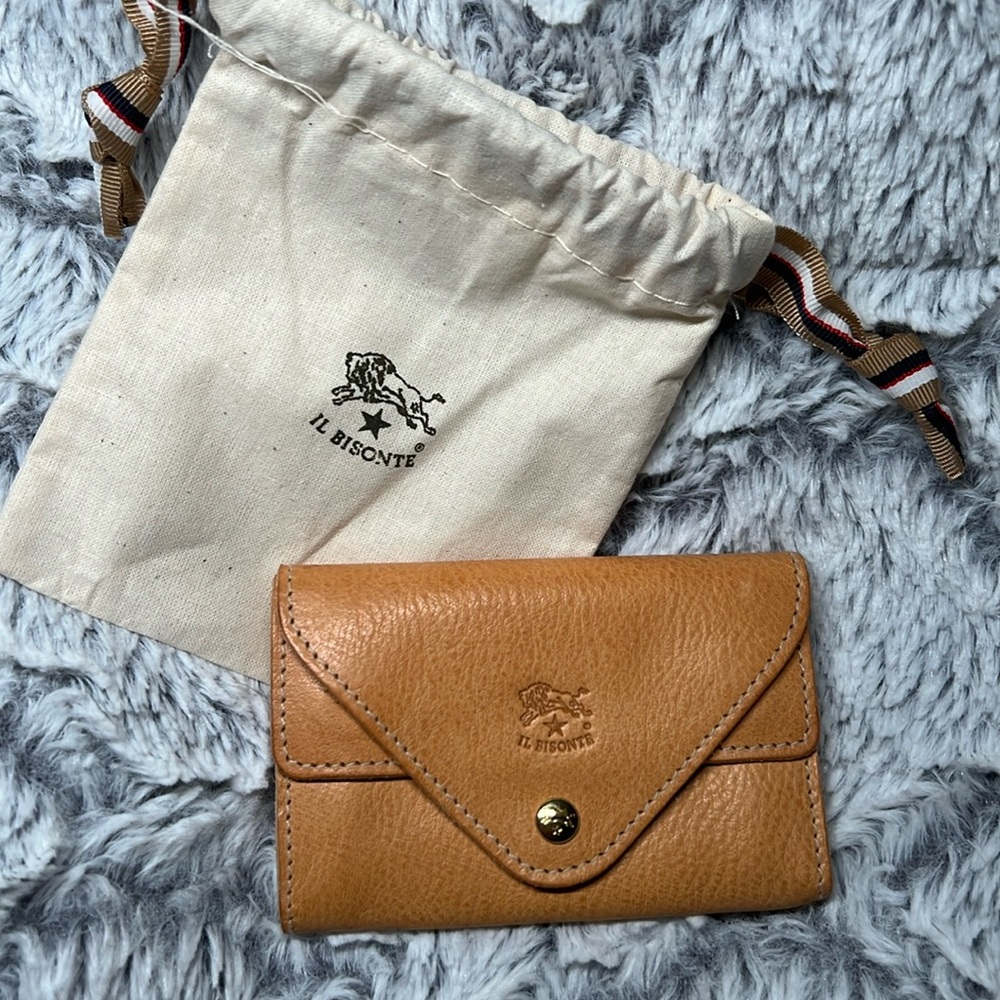 IL Bisonte leather card case